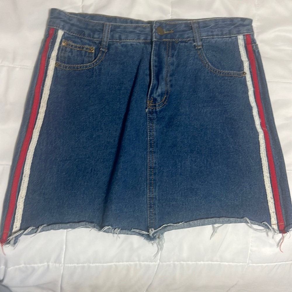 vintage jean skirt